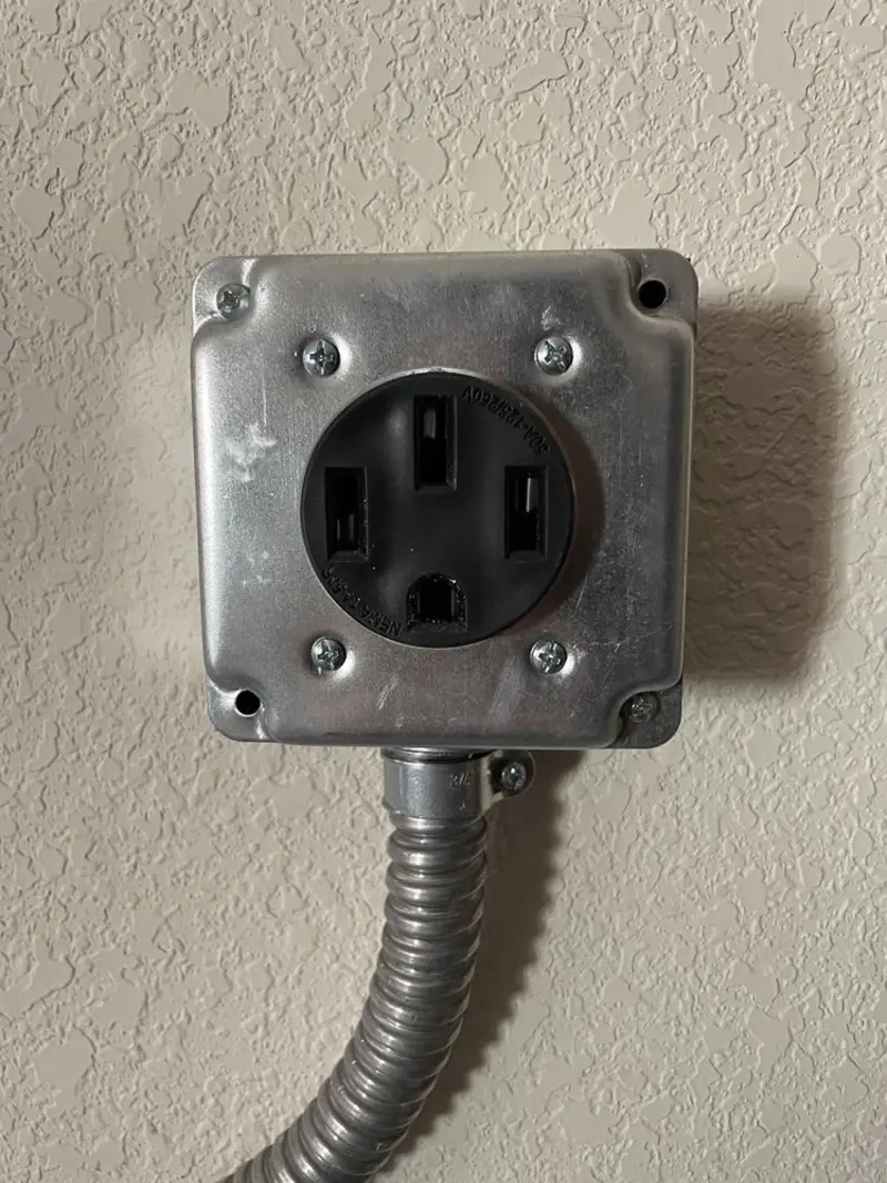 NEMA 14-50 outlet installed for Electrical Panel Upgrade in Bellview